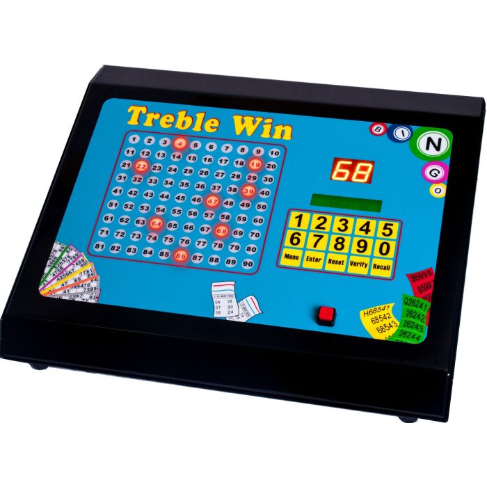 Thomas and Anca Treble Win Electronic Bingo Raffle Tote Machine
